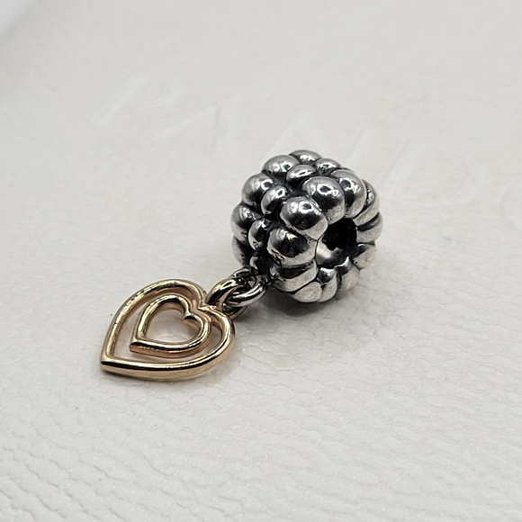 Authentic Pandora Bracelet Set,With 14k Gold - Picture 7 of 9